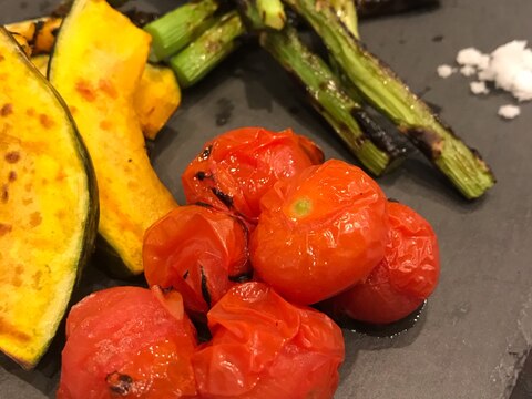 魚焼きグリルで！彩り野菜グリル